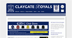 Desktop Screenshot of claygate-royals.org.uk